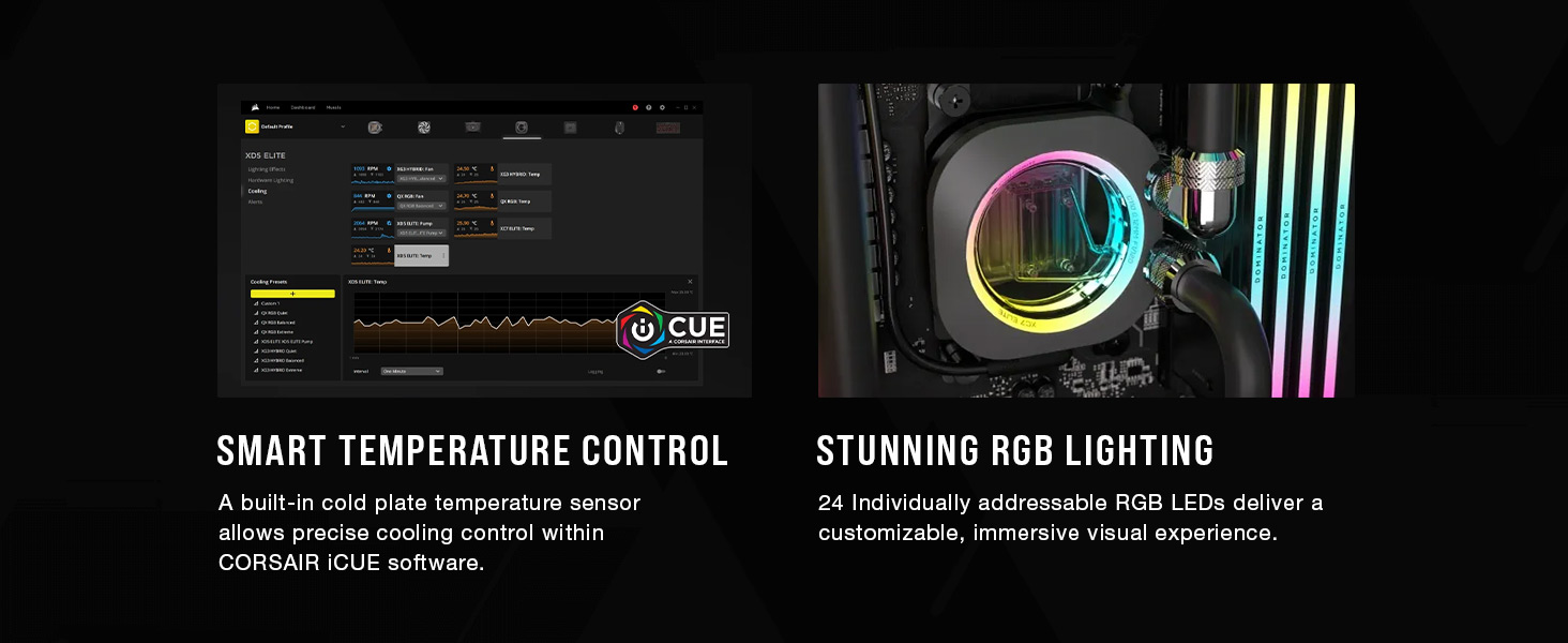 iCUE LINK , RGB cpu water block, rgb water block, CORSAIR iCUE software