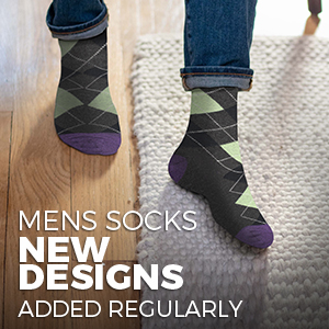 calcetines de los vestido de trabajo patrón de diseño de algodón inteligente argyle brillante