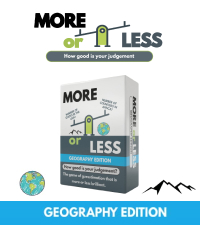 More or Less Original Edition Card Game How Good Is Your Judgement Players Fun Family Adults Party