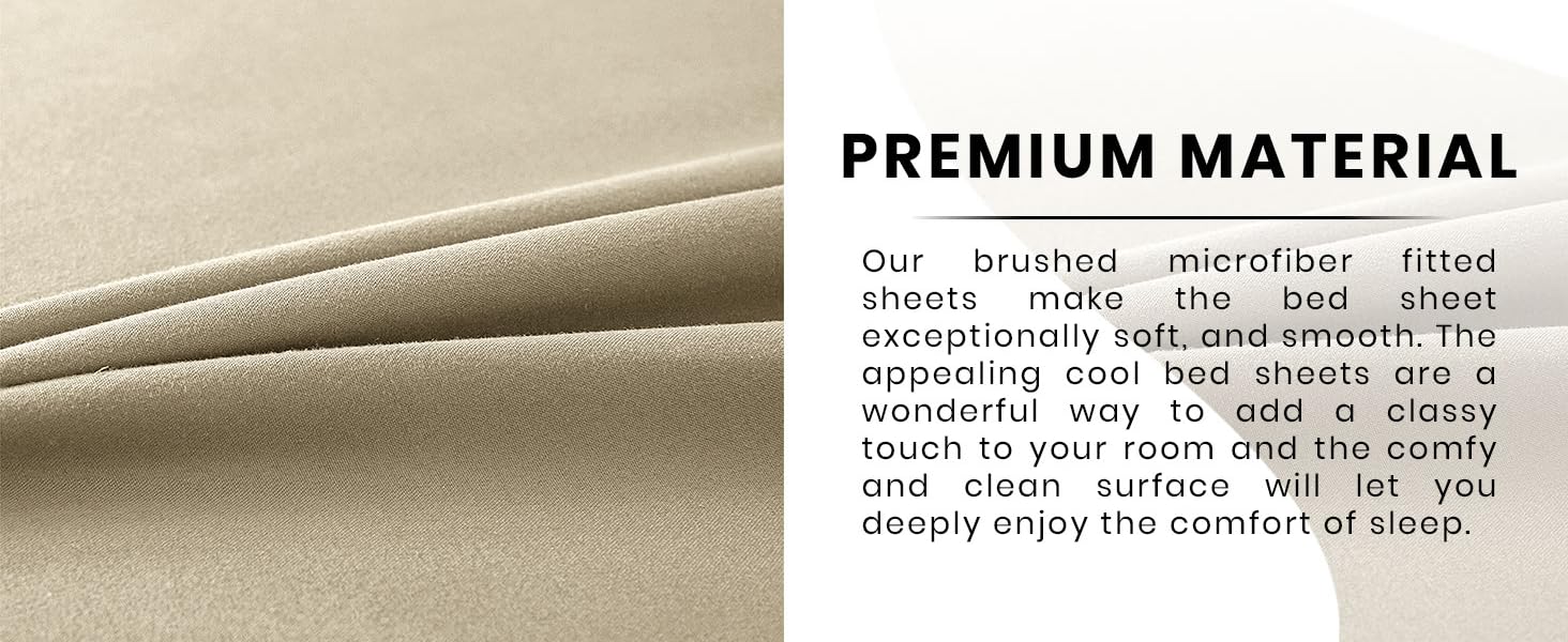 FITTED SHEET 40 CM BEIGE