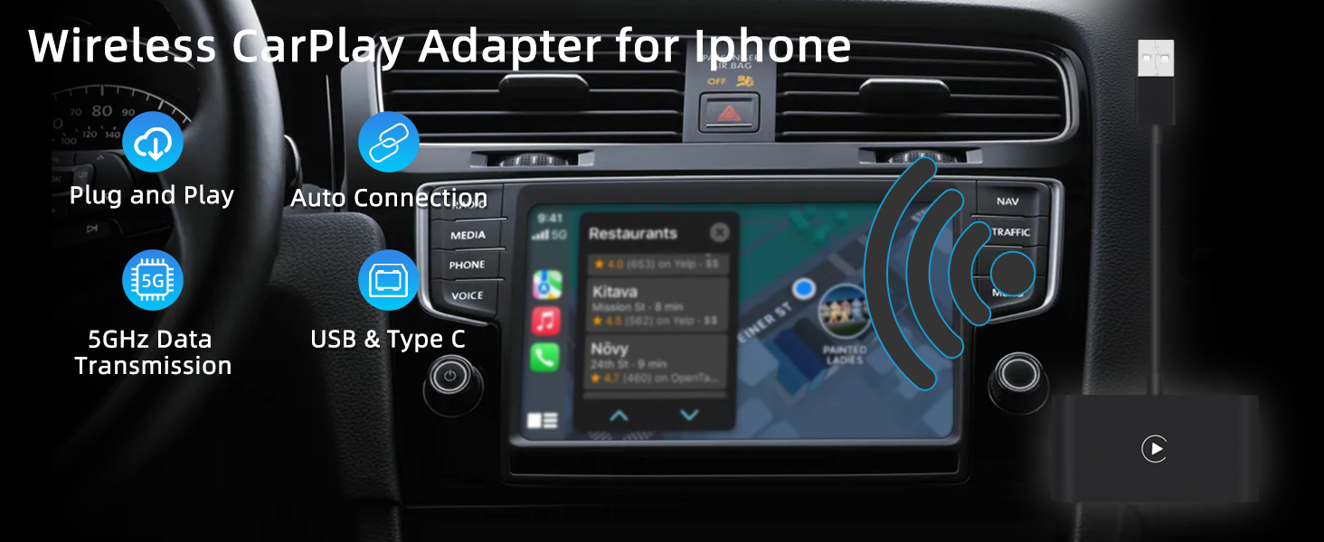 Wireless CarPlay Adapter for iPhone