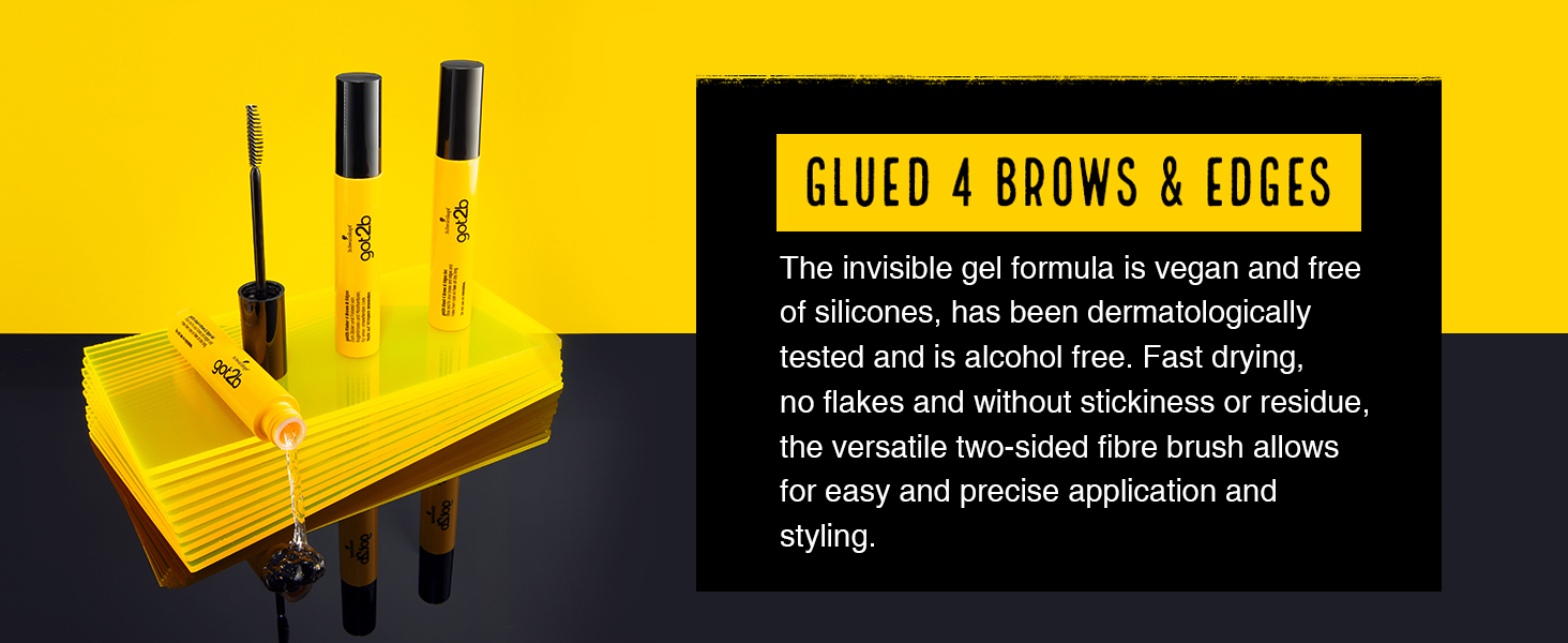 glued 4 brows & edges