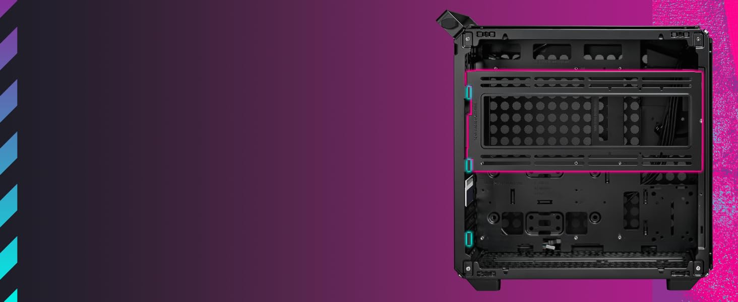 side-mounted, hinged radiator