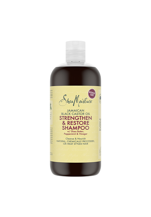 SheaMoisture Jamaican Black Castor Oil Strengthen & Restore Shampoo 473 ml cleanses & nourishes