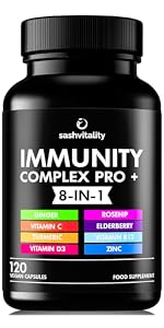 Immunity Complex Pro 8 in 1 supplement 120 vegan capsules