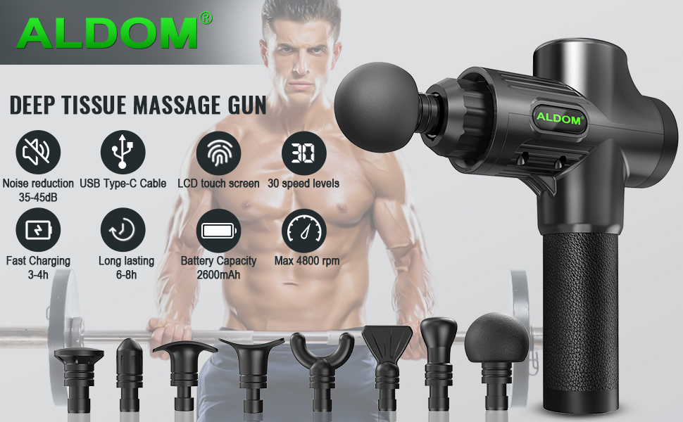 ALDOM MASSAGE GUN 2600mAh