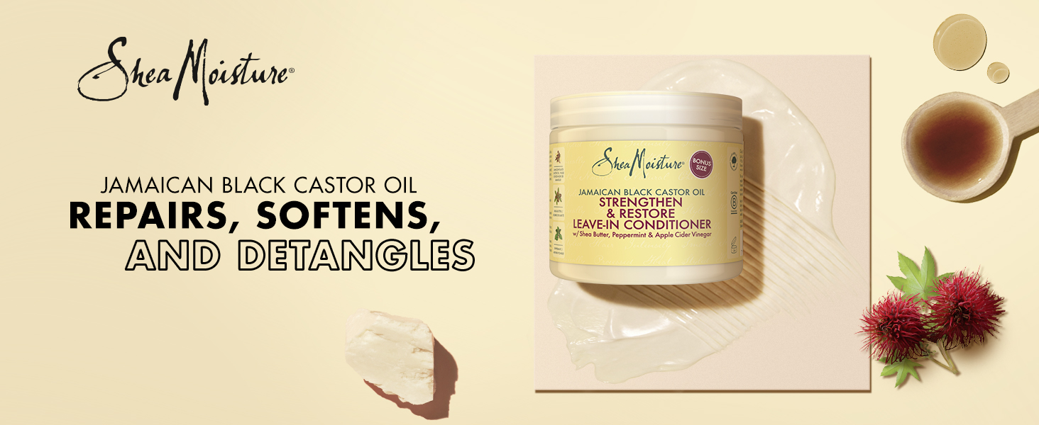 SheaMoisture Jamaican Black Castor Oil Strengthen & Restore Leave-In Conditioner 431 ml