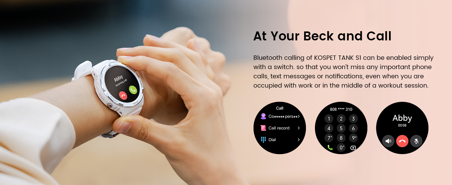 smart watch with bluetooth call