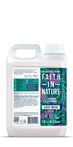 Faith In Nature Lavender and Geranium Vegan & Cruelty-Free Body Wash, 2.5L
