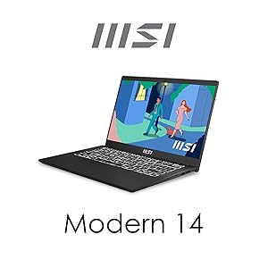 Modern laptop running the MSI Center Pro software