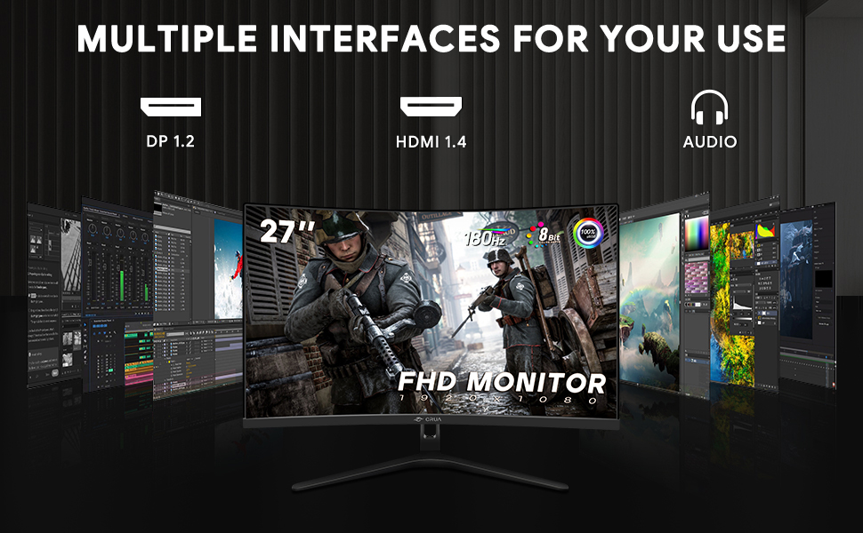 gaming monitor computer monitor 27inch 165hz