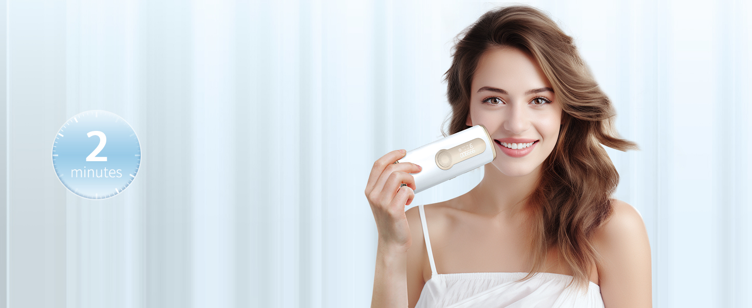 3-in-1 IPL Hair Removal HR/SC/RA, 9 Energy Levels & 999,900 Flashes for Arm, Leg, Bikini Line