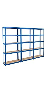 garage shelving, shed shelving, 179x90x30