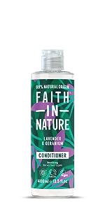 Faith In Nature Lavender and Geranium Conditioner, Vegan, 400ml