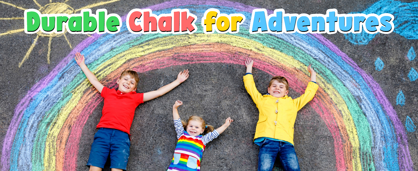 48 Pcs kids outdoor chalk