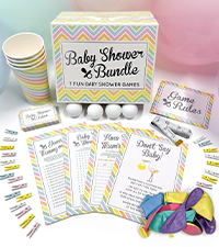 GutterGames 7 Baby Shower Games Bundle