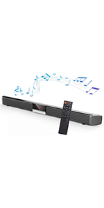 Soundbar for TV Bluetooth Sound Bar Channel Home Theater with Subwoofer TV Speakers