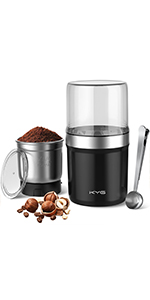 Coffee Grinder with Removable Bowl