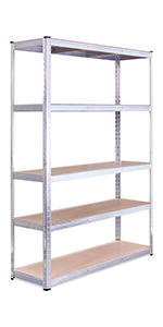 black corner shelving unit