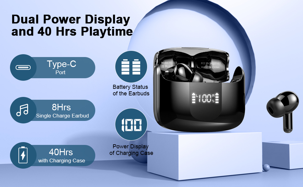 Wireless Earbuds Wireless Headphones Bluetooth Headphones