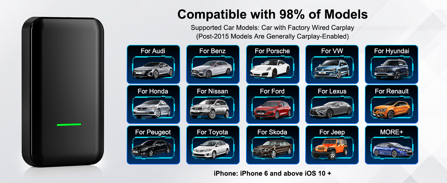 carplay wireless adapter apple car play dongle iphone bluetooth uk plug usb box airplay