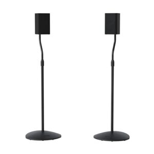 Sanus Adjustable Height Speaker Stand - Extends 28" to 38" - Holds Satellite & Small Bookshelf Speakers (i.e. Bose