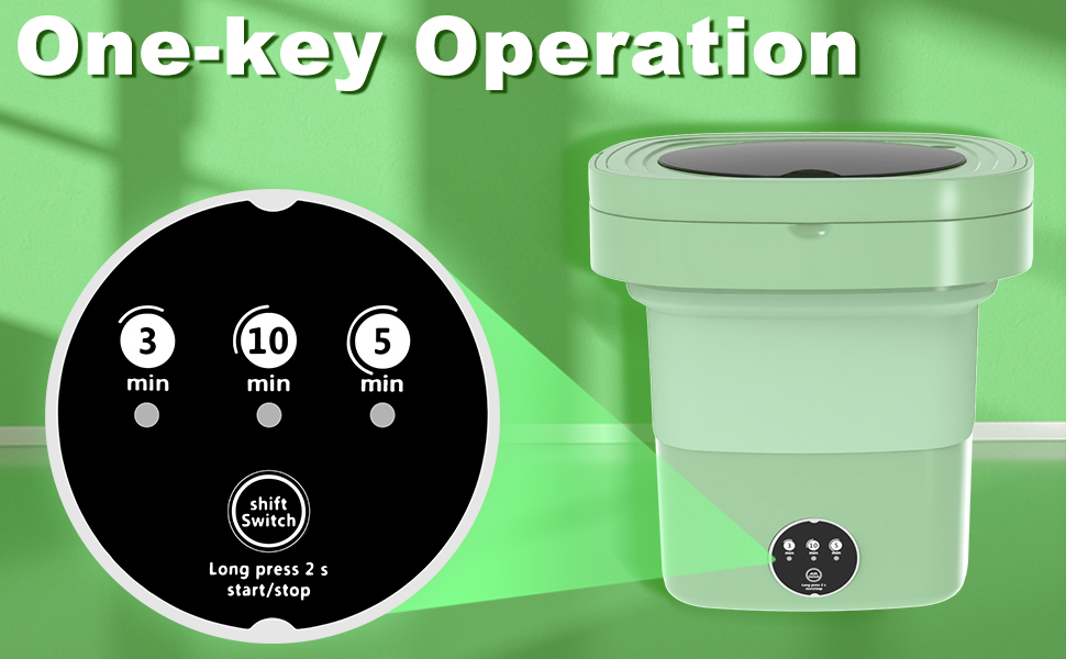 2 in 1 9L Large Intelligent Laundry Mini Washing Machine