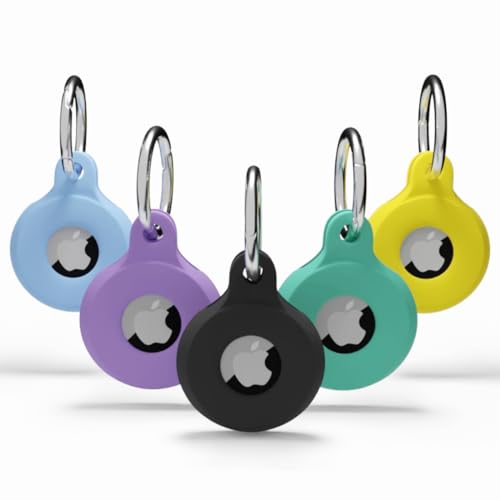 [5 Pack] AirTag Holder + Metal Ring