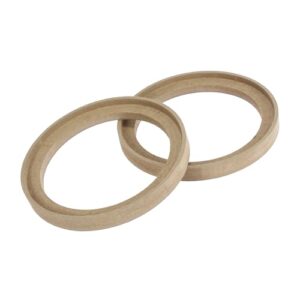 A ABSOPRO Speaker Ring Spacer Mounting Recess Bezel Plate 146mm ID (Set of 2)