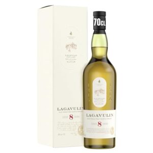 Lagavulin 8 Year Old Islay Single Malt Scotch Whisky | 48% Vol | 70cl | Sweet | Tea-Scented Smokiness | True Sipping Scottish Whisky | with Gift Box | The Perfect Christmas Gif