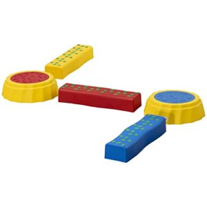 Outsunny 5 PCS Kids Stepping Stones Balance Beam w/Non-Slip Surface and Bottom