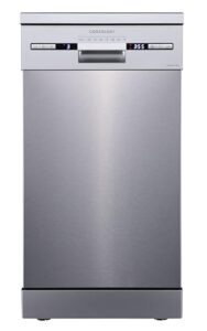 Cookology CFSD4510SS 45cm Wide Freestanding Slimline Undercounter Dishwasher