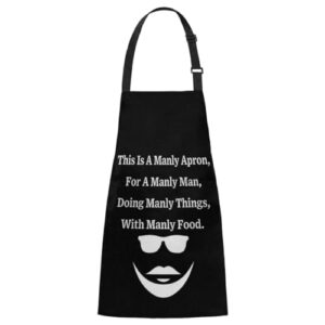 RIRIXING Waterproof Adjustable Floral Neck Bib Aprons for Men Women with Pockets for Kitchen Cooking Baking Artist Painting Barista Waitress for Shop
