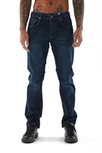 Bench - Mens Everyday Essential Cotton Rich Stretchy Straight Slim Denim Jeans - W30-W38 - L30-L34
