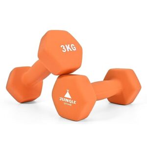 JUNGLE STONE Dumbbells Set of 2 for Home Gym Exercise
