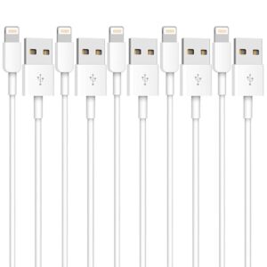 PLUXION 5Pack (3/3/6/6/10 FT) iPhone Charger Cable Long Lightning Cable Fast Charging Cord High Speed Data Sync USB Cable for iPhone 14 13 12 11 Pro Max XR XS Mini 8 7 Plus