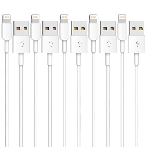 PLUXION 5Pack (3/3/6/6/10 FT) iPhone Charger Cable Long Lightning Cable Fast Charging Cord High Speed Data Sync USB Cable for iPhone 14 13 12 11 Pro Max XR XS Mini 8 7 Plus