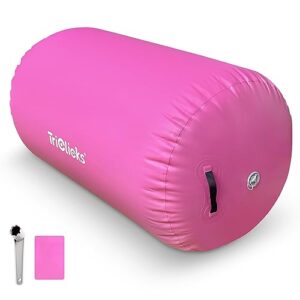 KIASTER Air Roller Inflatable Tumbling Mat Gymnastics Mat Air Roll Air Barrel Tumble Track Back handspring Mat for Gymnastics Yoga Training Cheerleading Home Use