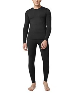 LAPASA Men's Fleece Lined Thermal Underwear Set