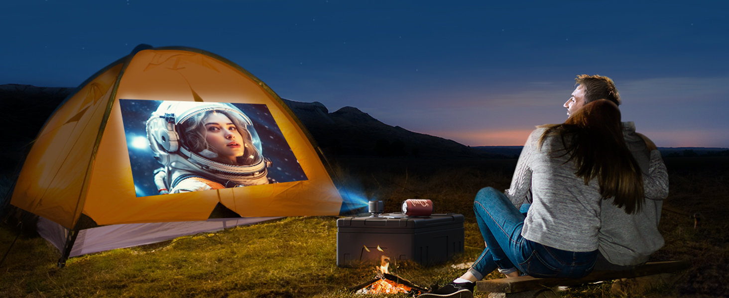 WiMiUS Camping Projector