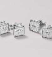 Emporio Armani Men's Stainless Steel Band Ring, Length: 26mm, Width: 26mm