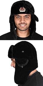 True Face Mens Bomber Hat Unisex Russian