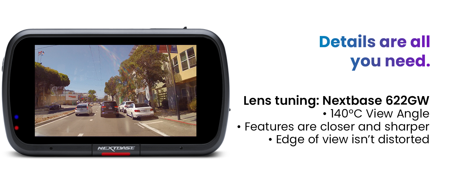 Nextbase Example dash cam shot 6g glass lens