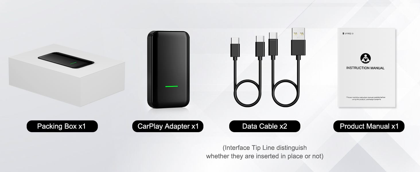 carplay wireless adapter apple car play dongle iphone bluetooth uk plug usb box airplay