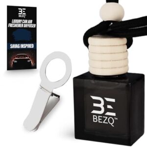 BEZQ - Luxury Savage Inspired Car Air Freshener for Men Diffuser | Clips Vent | Odour Eliminating | Scent Luxury Ornament | Car Perfume Fragrances | Strong Lasting Scents Preferences