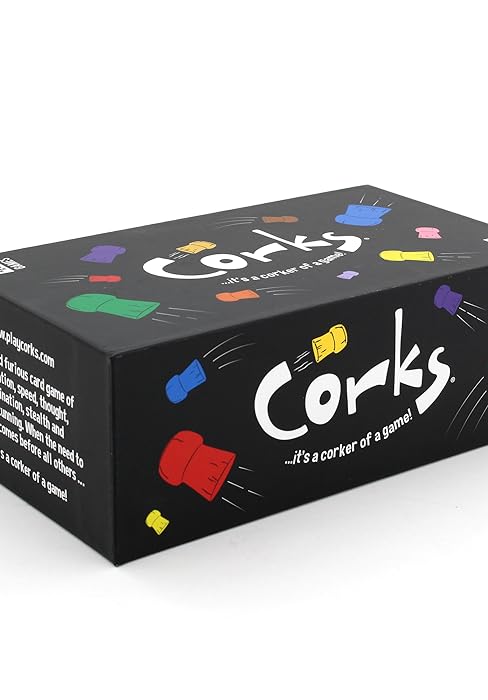 Corks white background angled box