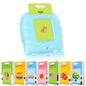 Talking Flash Cards- Early Educational Toys for 2 3 4 5 6 Year Old Boys Girls- Montessori Gift for Kids Toddlers- 224 Words Preschool Learning Reading Machine for Baby