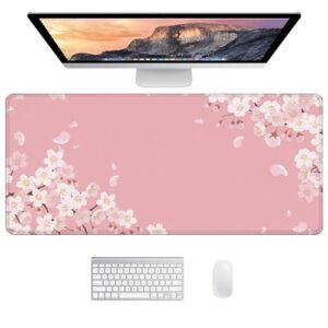 JJ PRIME - Pink Desk Mat Large Mouse Mat Gaming Mat | Computer Mat for Desk | Gaming Mouse Pad Smooth Surface | Pink Desk Pad Large Mouse Pad | XXL Mouse Mat