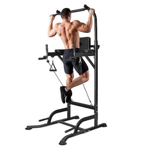 Dskeuzeew Power Tower Dip Station Pull Up Bar