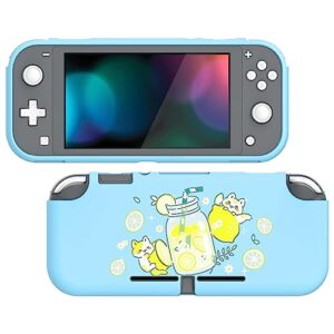 PlayVital Lemonade Kitty Custom Protective Case for Nintendo Switch Lite